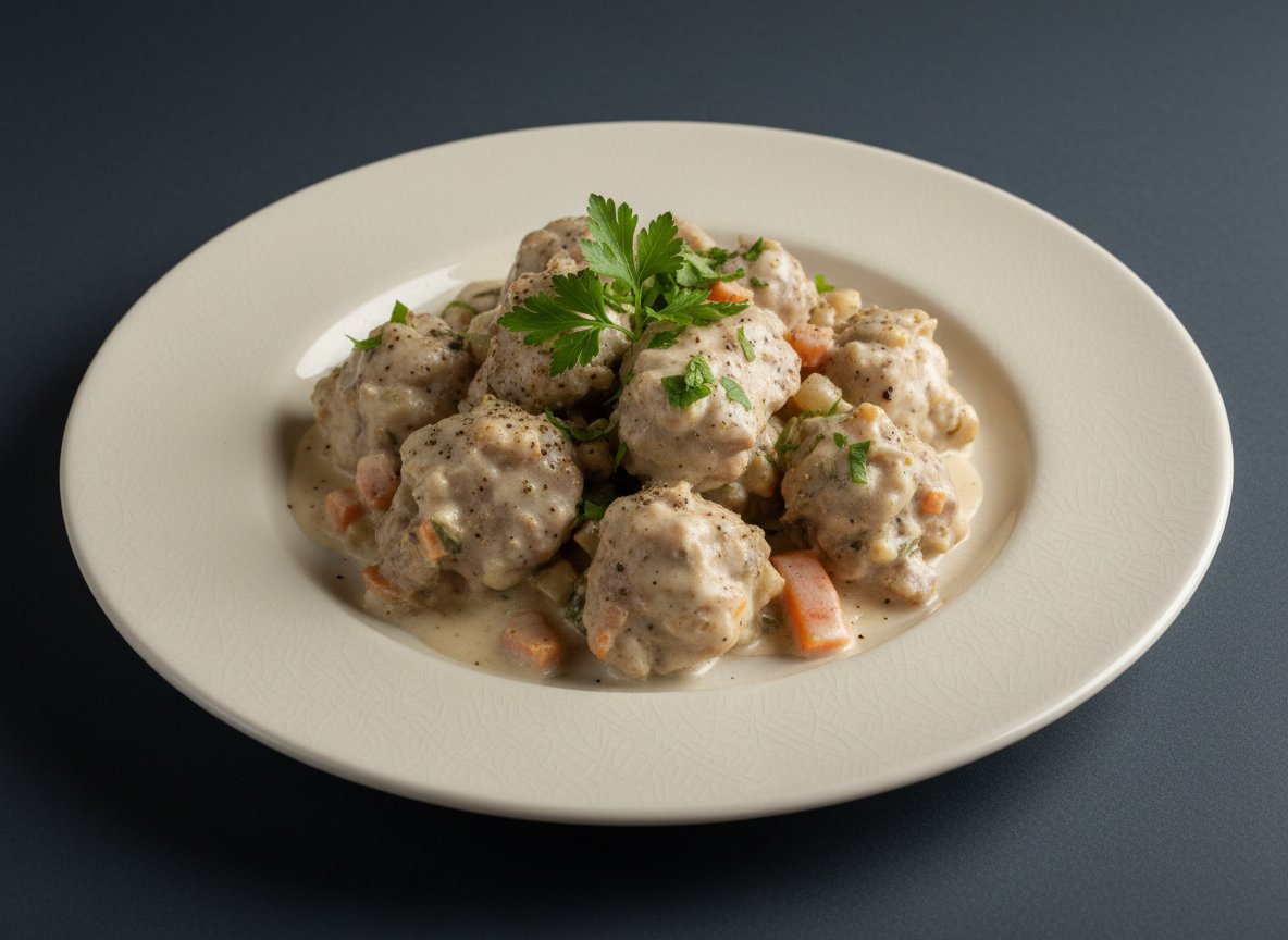 Глухарь, тушенный в сметане с овощами