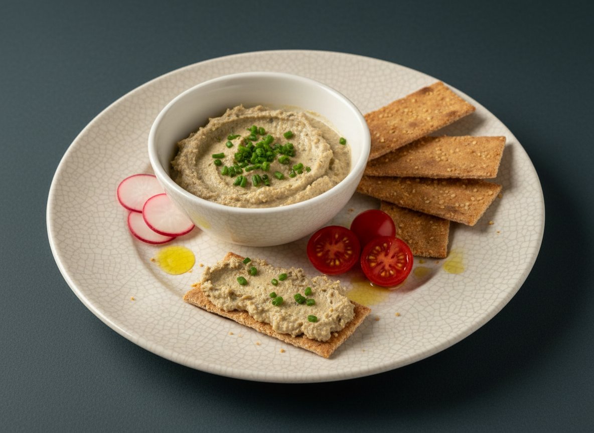 Паштет из печени трески и копченых устриц