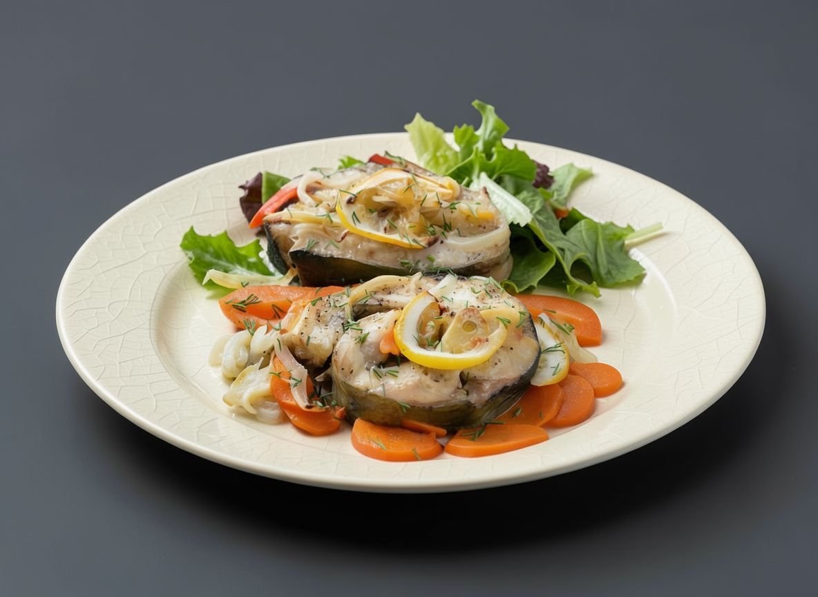 Сом в духовке в фольге