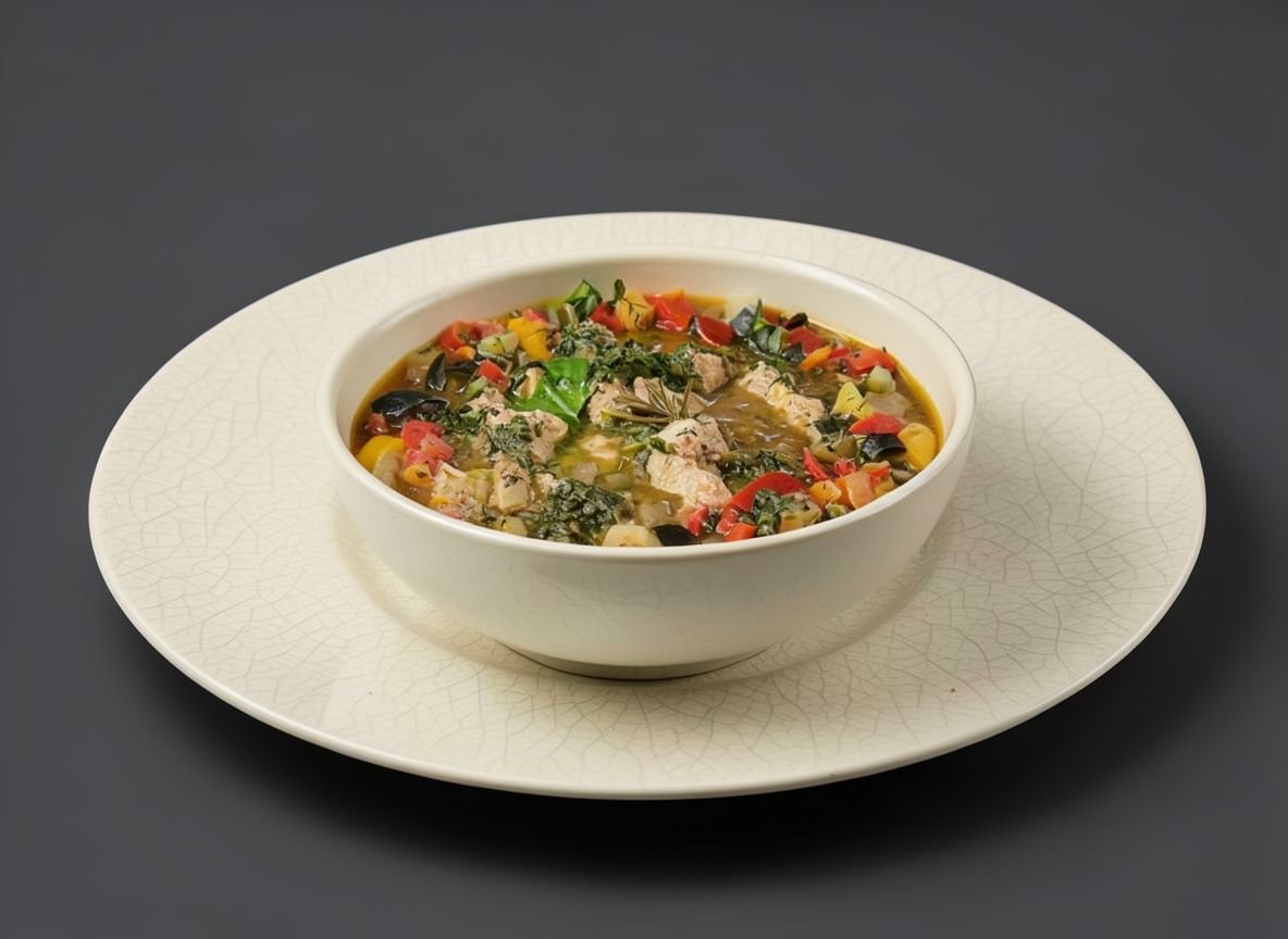 Кижуч тушеный с овощами