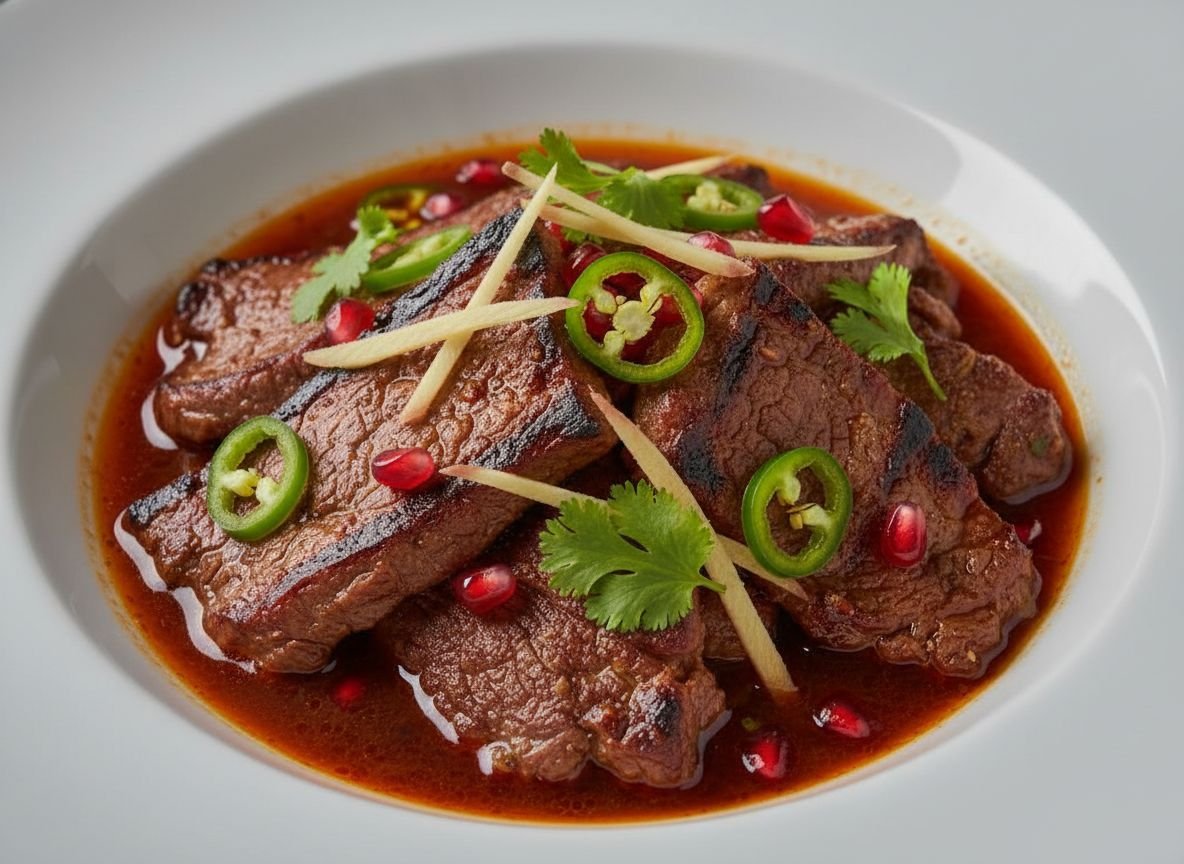 Пряная верблюжатина по-пакистански