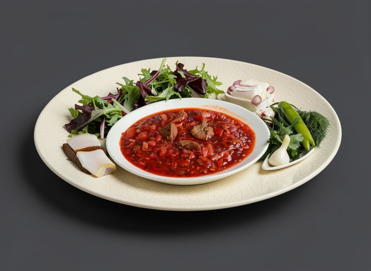 Борщ из мяса лося