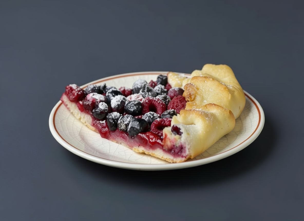 Рисовая галета с иргой и малиной