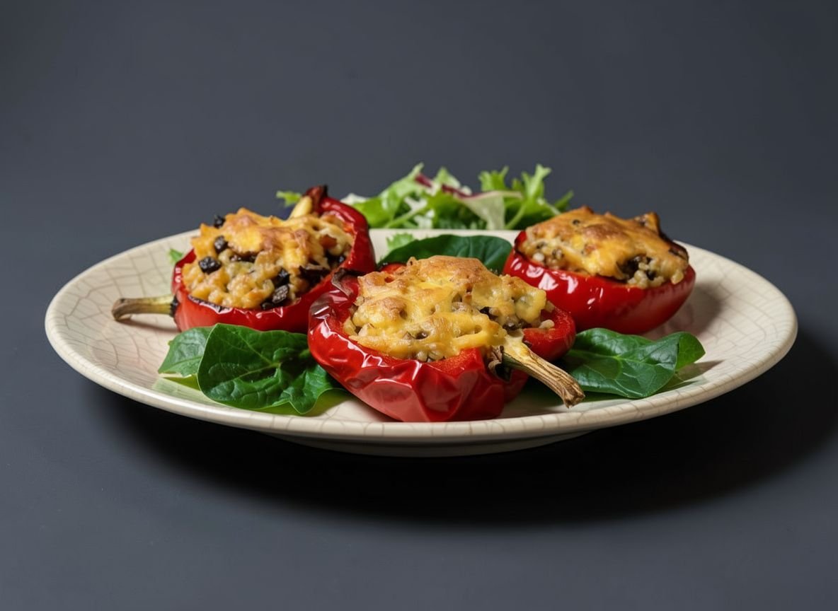 Перцы запечённые с медвежатиной