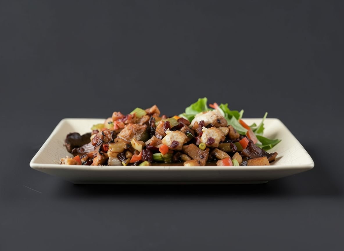 Сердце бобра с ореховым гарниром