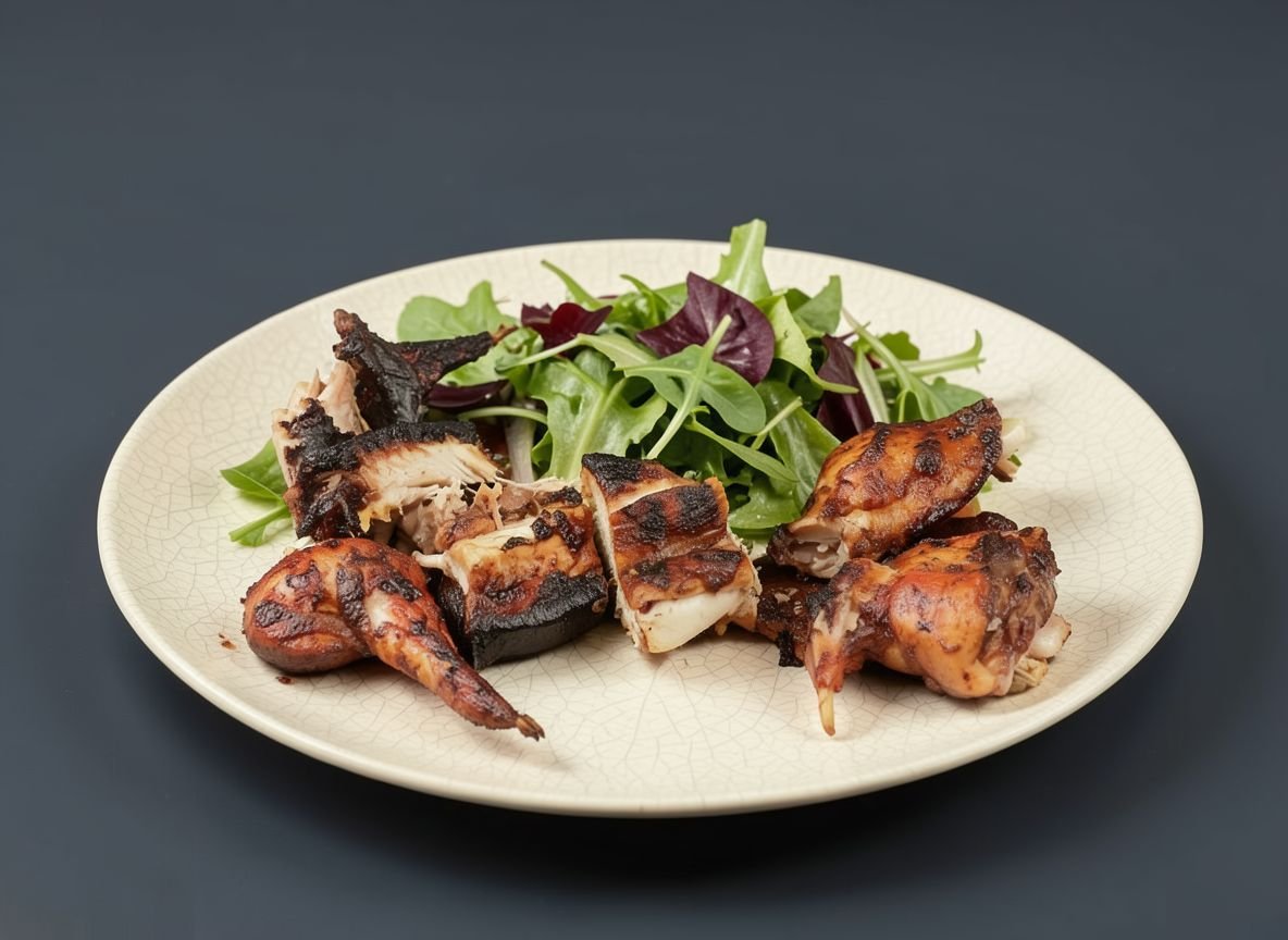 Заяц на гриле в соусе барбекю