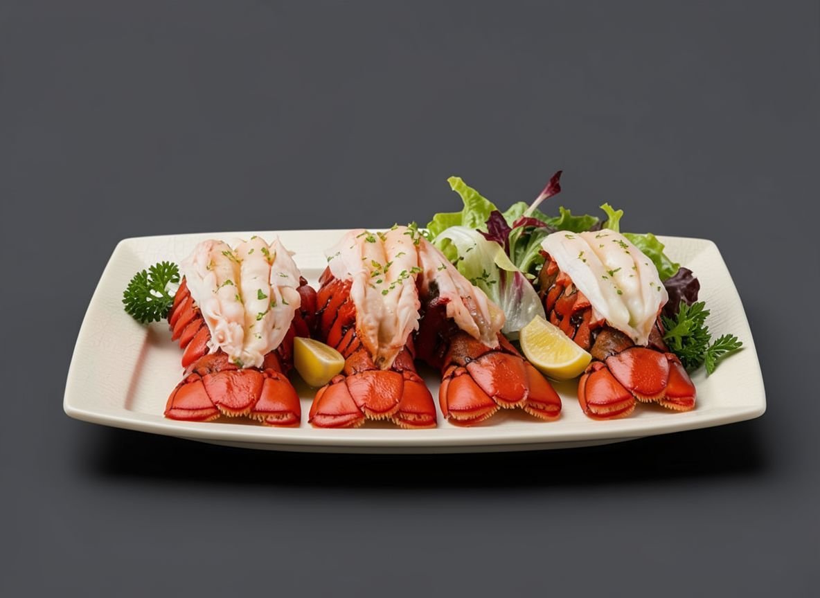 Хвосты лобстеров с пряным маслом