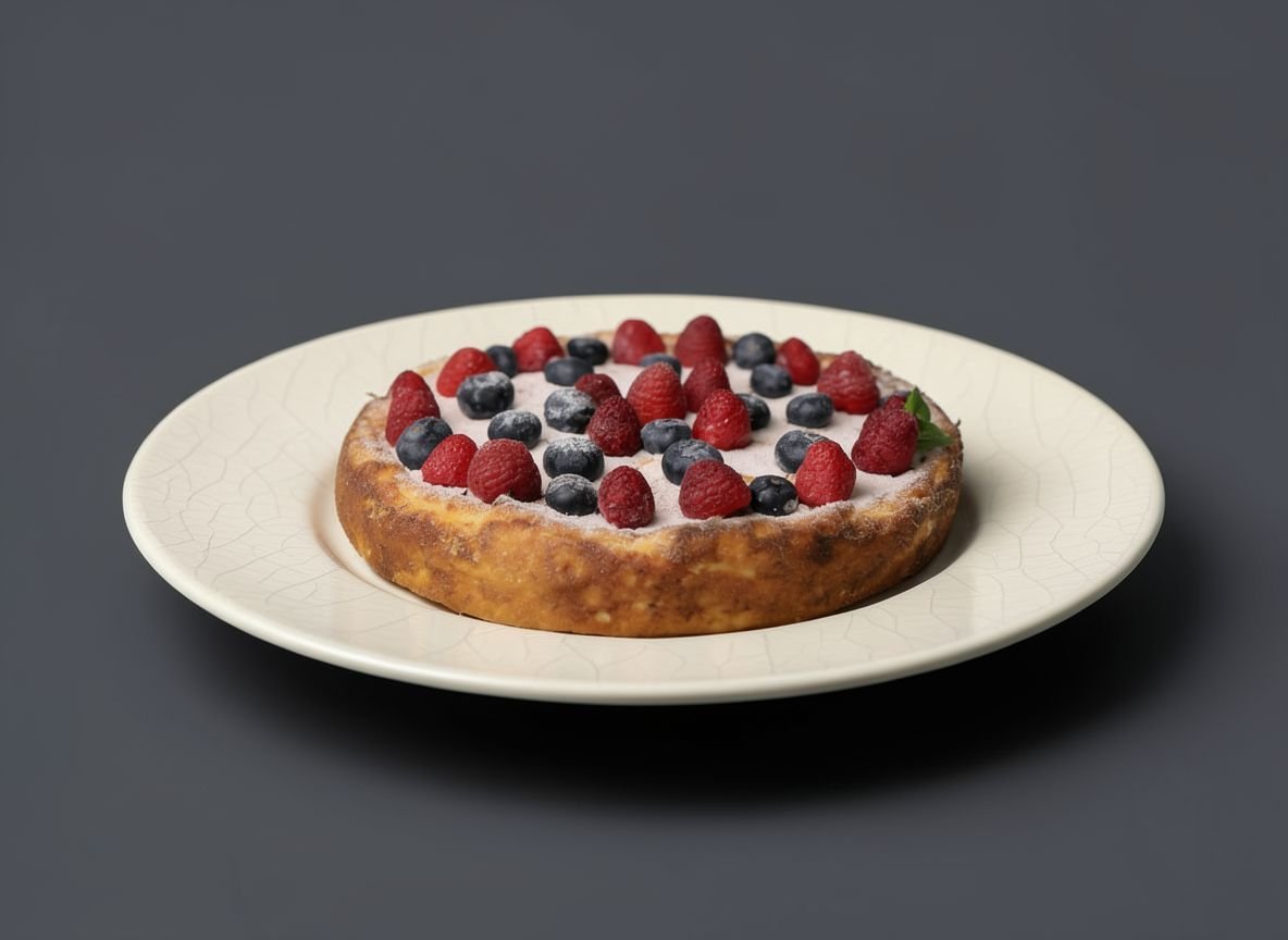 Манник — пирог с лесными ягодами