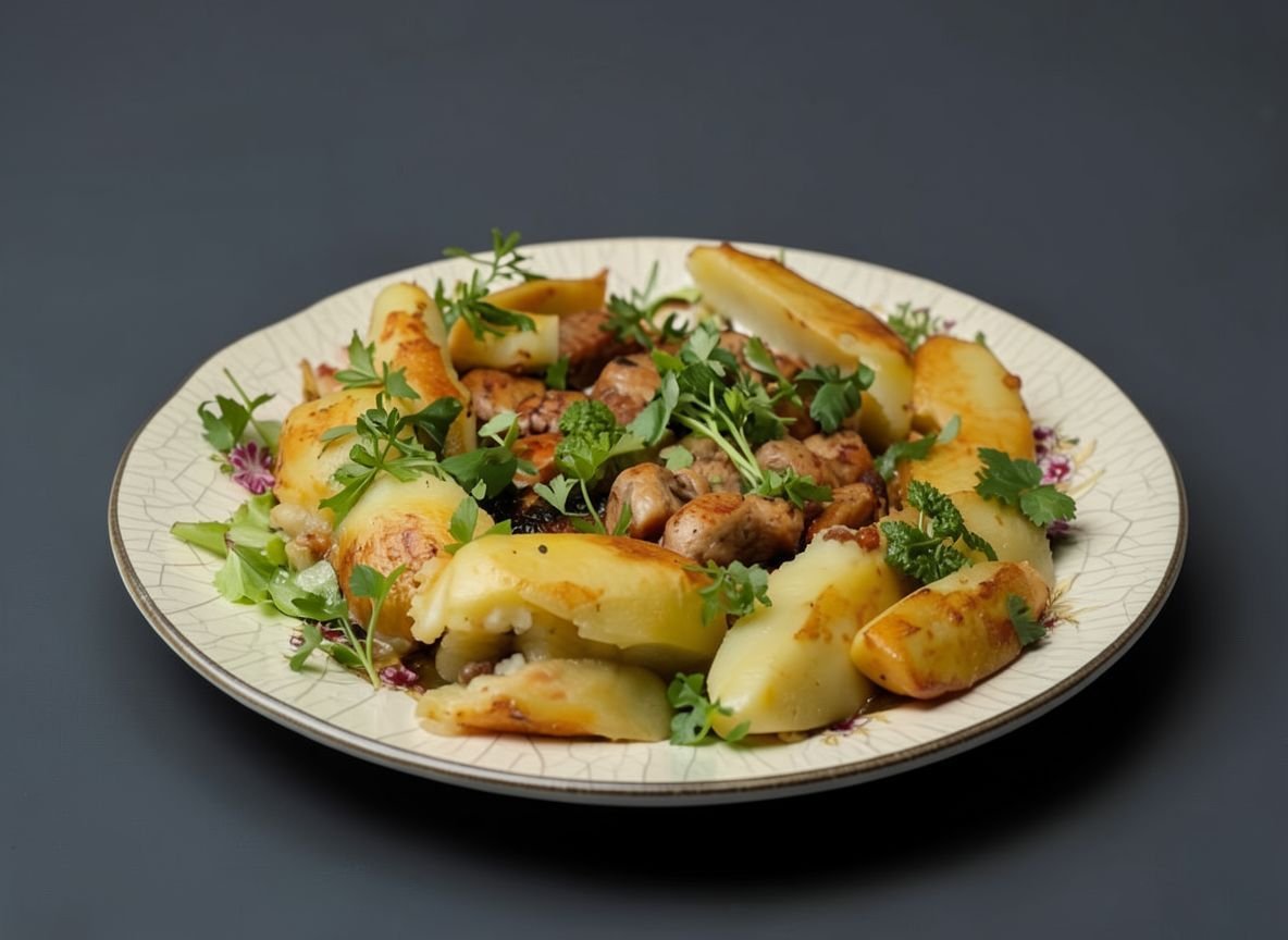 Медвежатина с картофелем в духовке