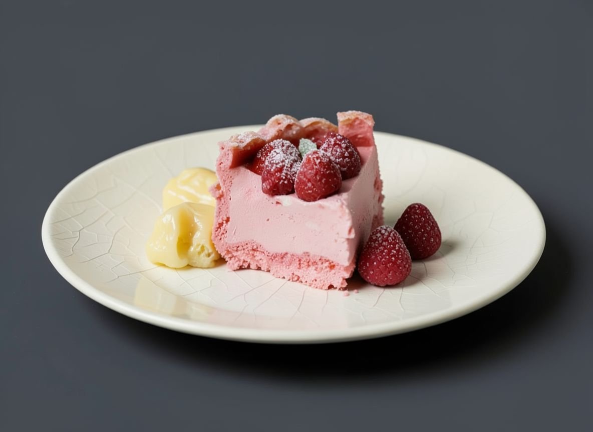 Муссовый десерт с малиной