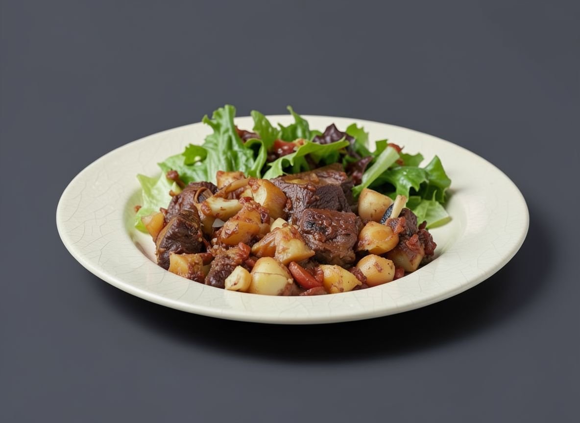 Жаркое из мяса бобра в казане