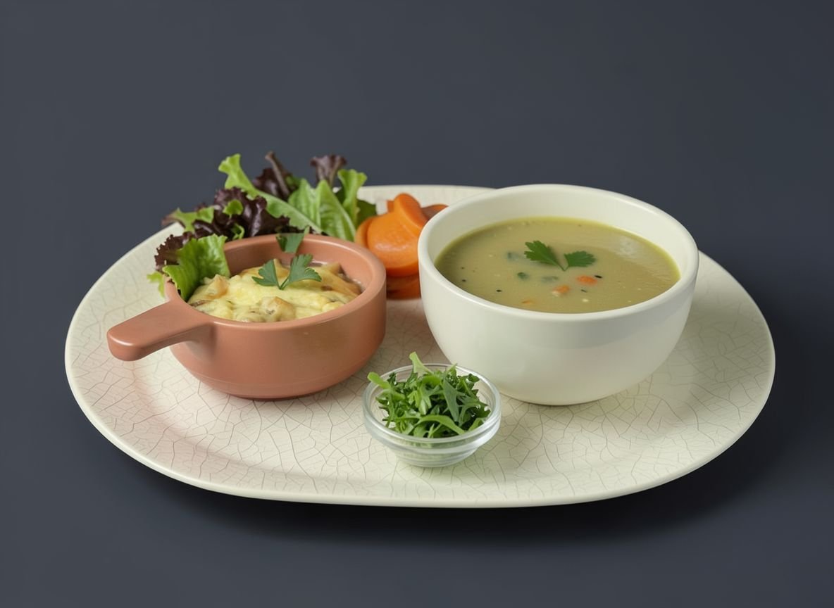 Яичный кокот с сушеными сморчками