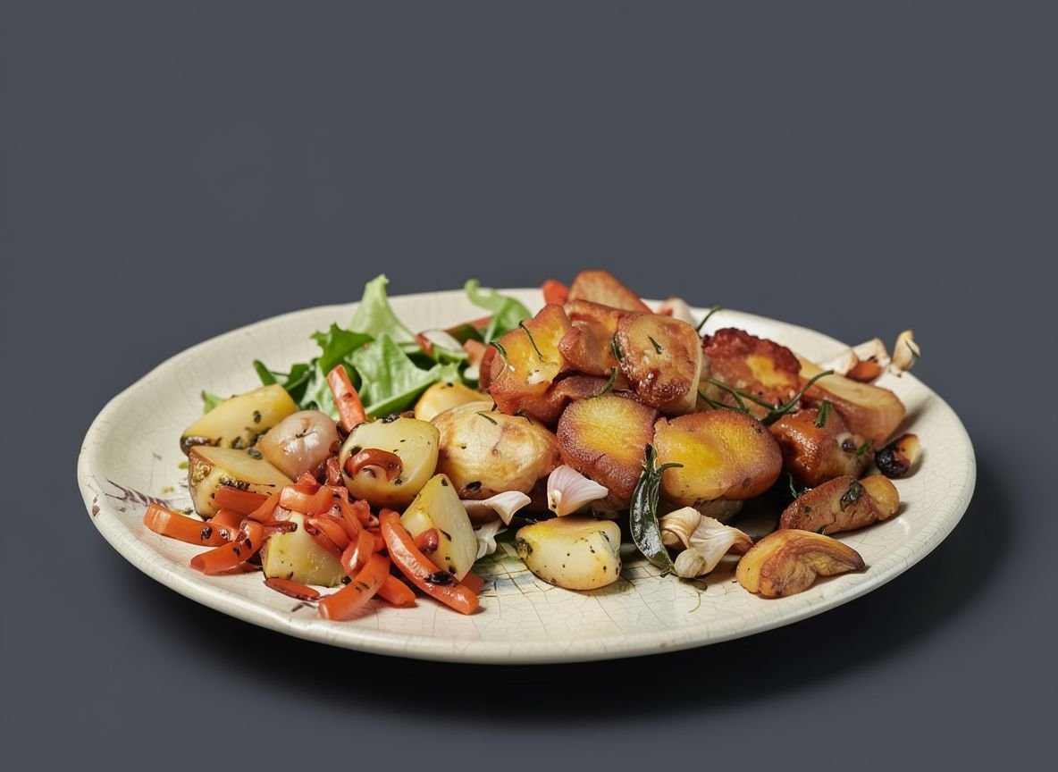 Жареная косуля с розмарином и чесноком