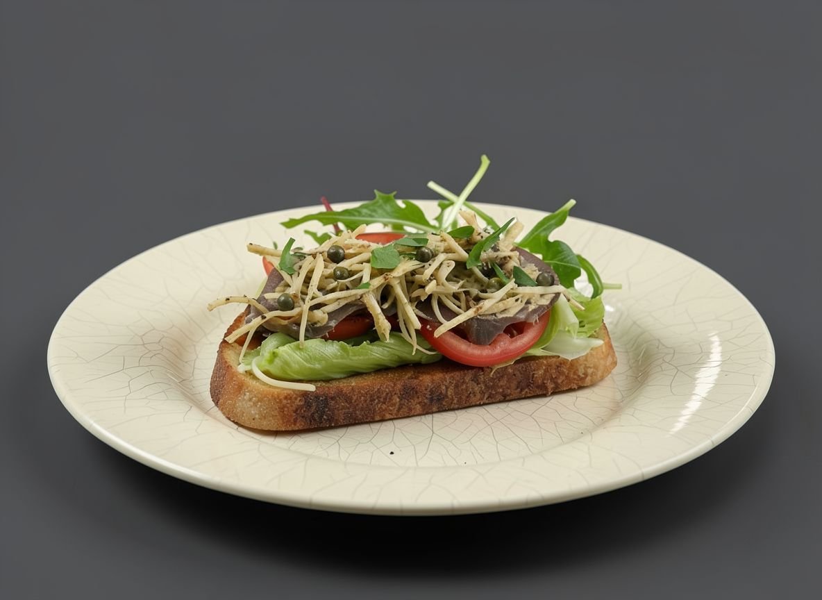 Гренки с медвежьим языком