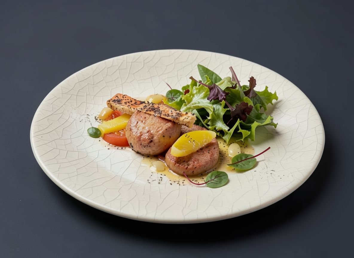 Котлета из утки под соусом из белого изюма