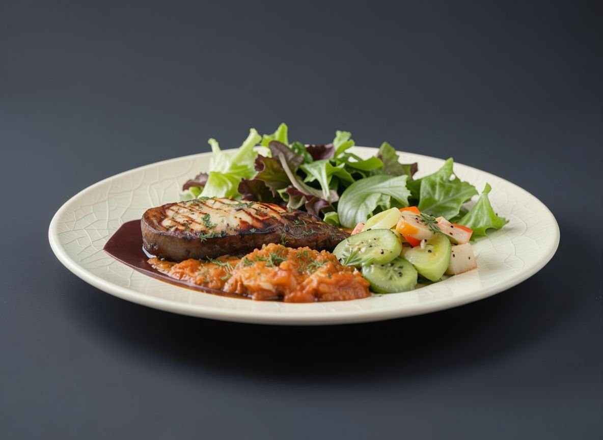 Сочный сом, запечённый с гарниром