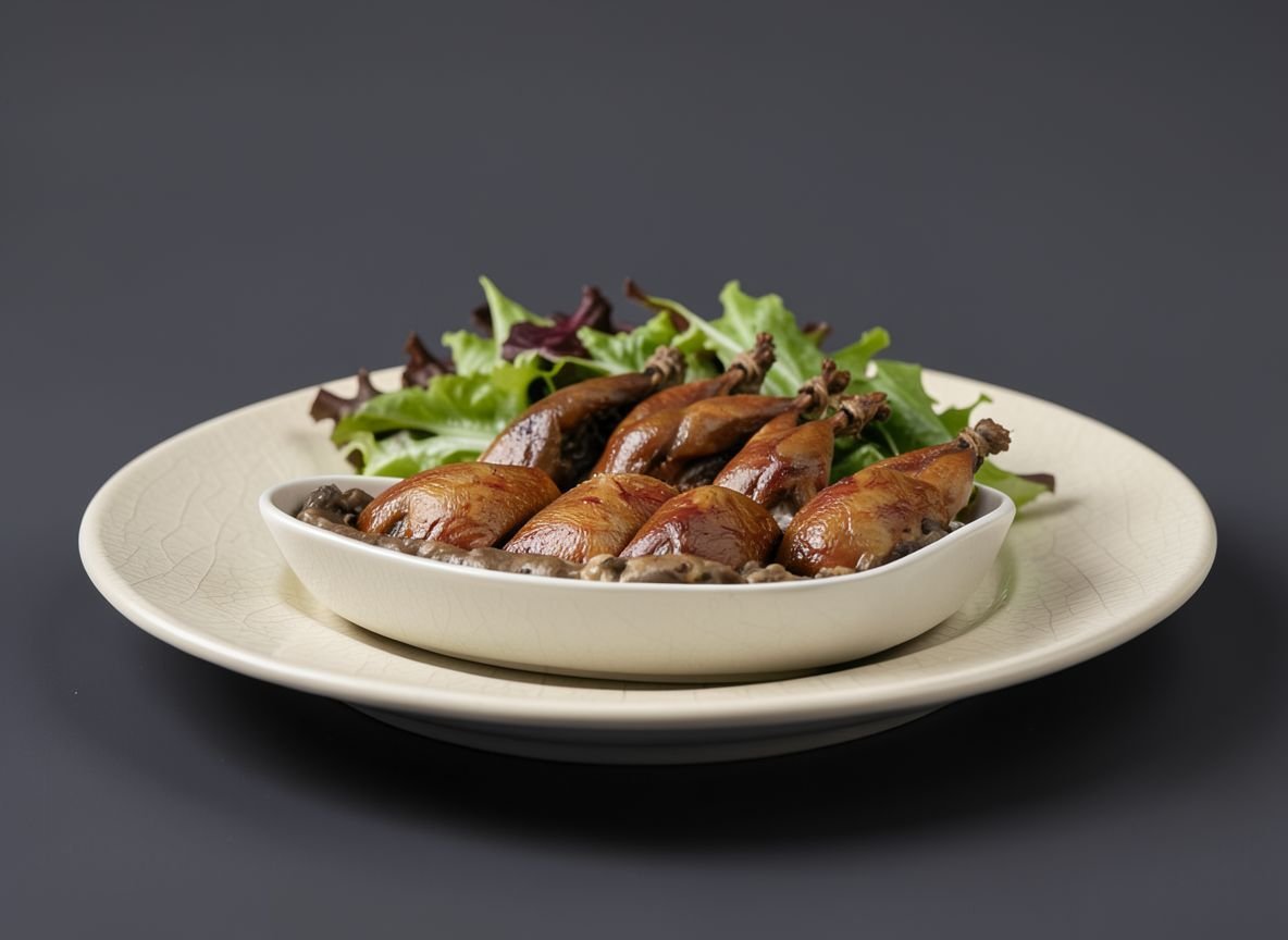 Видеорецепт из перепела - Перепела в грибном соусе