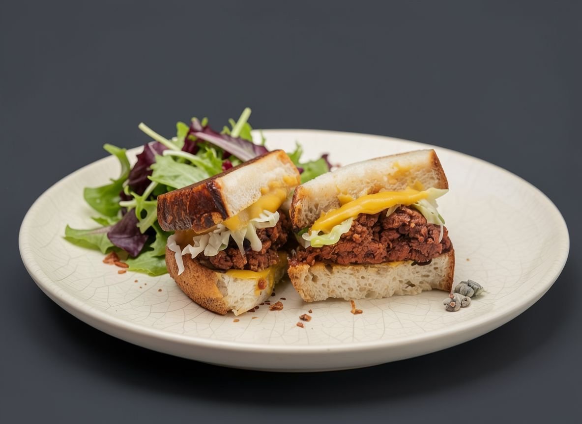 Видеорецепт из бобра - Тосты по-деревенски с тушенкой и свежей капустой