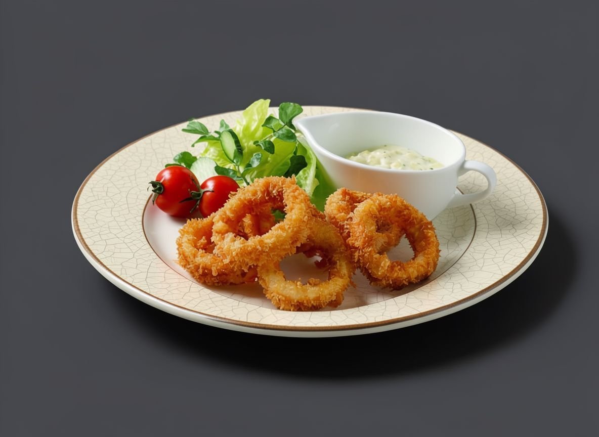 Видеорецепт из кальмара - Кольца кальмара с овощным миксом