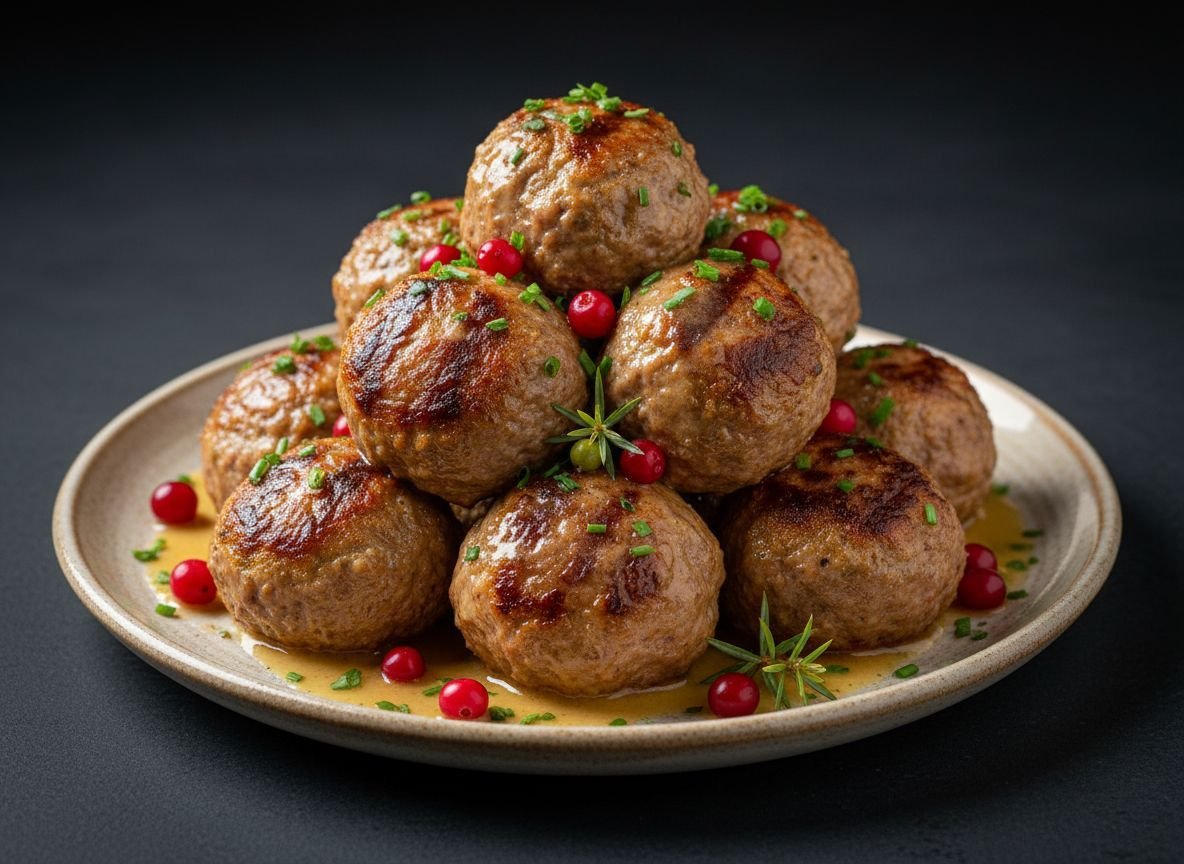 Видеорецепт из косули - Фрикадельки из косули по-шведски