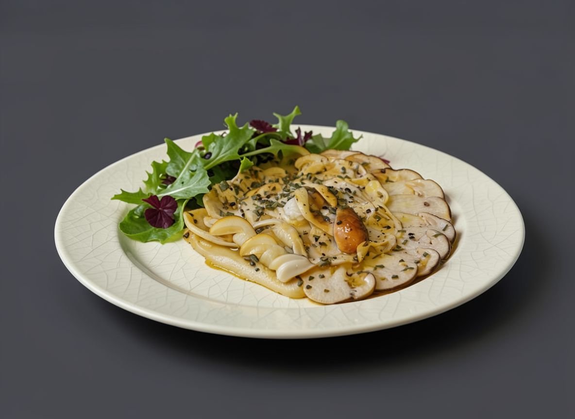 Видеорецепт из грибов - Карпаччо из белых грибов