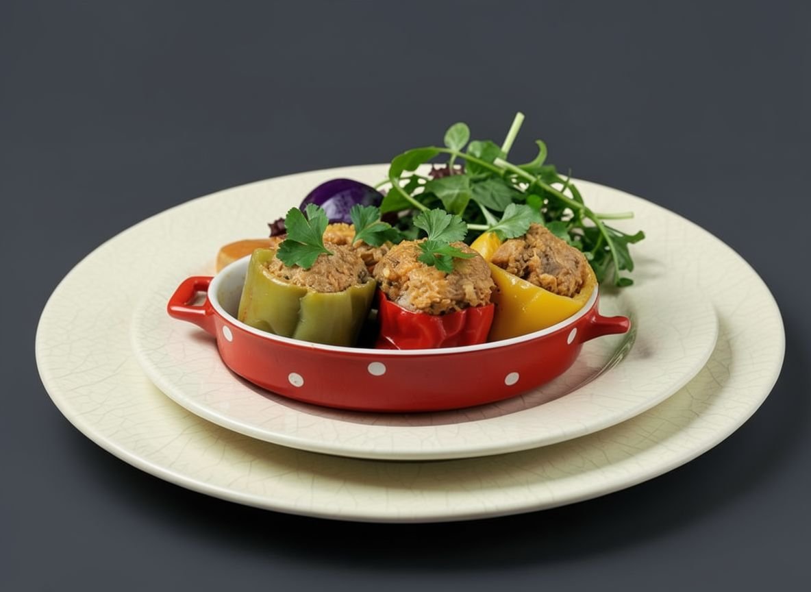 Видеорецепт из северного оленя - Перцы фаршированные олениной