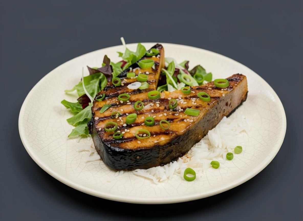 Видеорецепт из семги - Стейки из семги на гриле в маринаде из сои и кленового сиропа