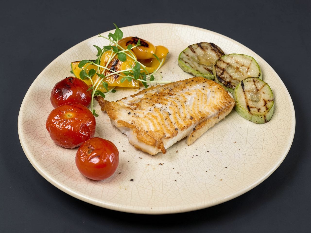 Видеорецепт из палтуса - Палтус с овощами жаренный на сковородке