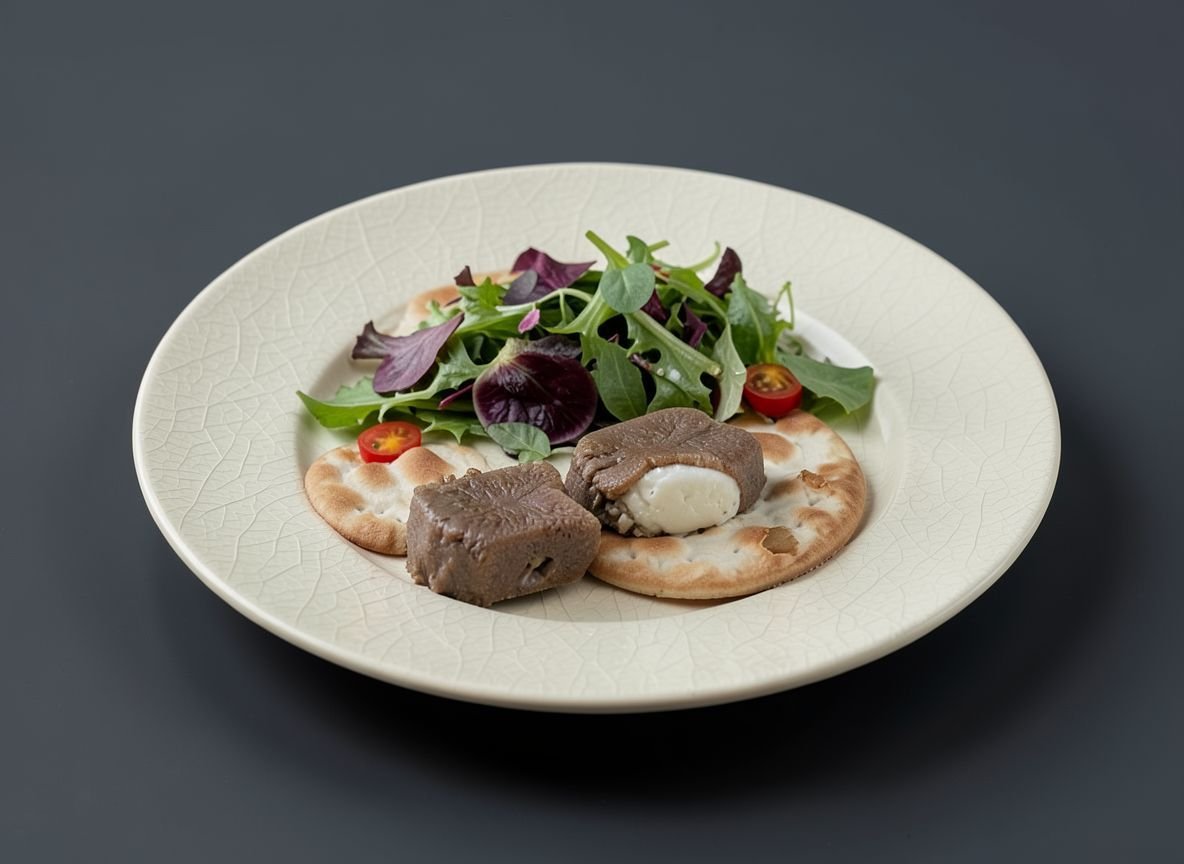 Видеорецепт из оленя - Язык северного оленя с острым соусом на крекере