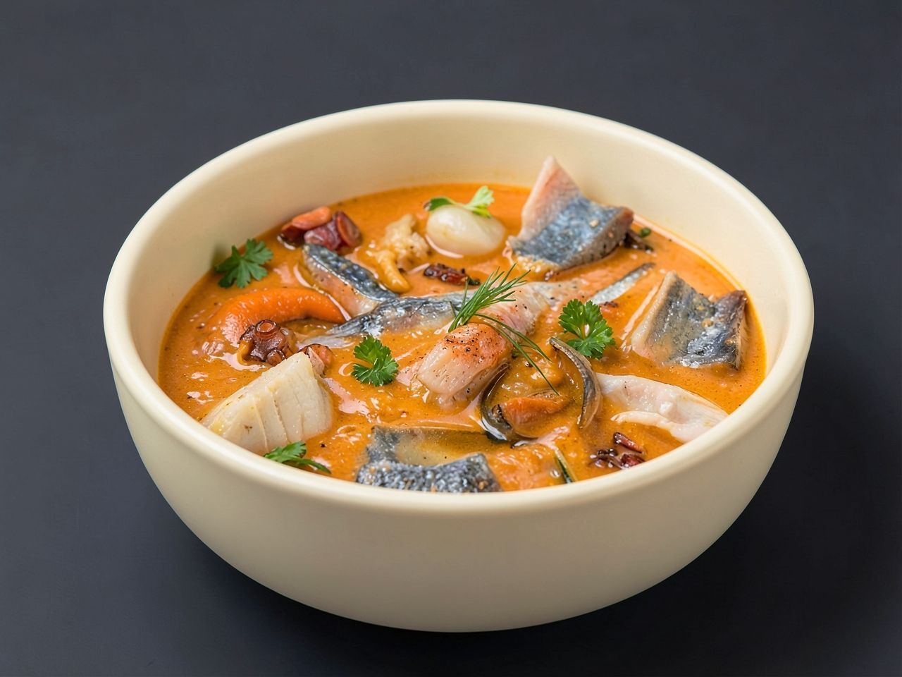 Видеорецепт из стерляди - Суп из стерляди по-бретонски