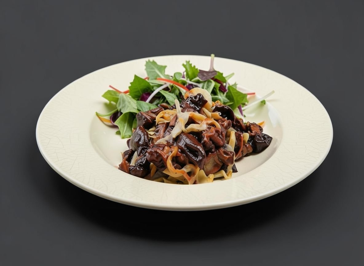 Видеорецепт из строчка - Строчки тушёные в сливках