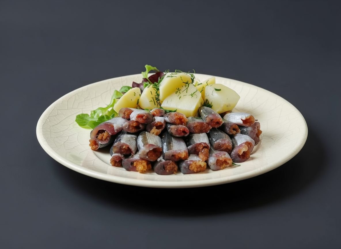 Видеорецепт из тугунка - Солёный тугунок с картофелем