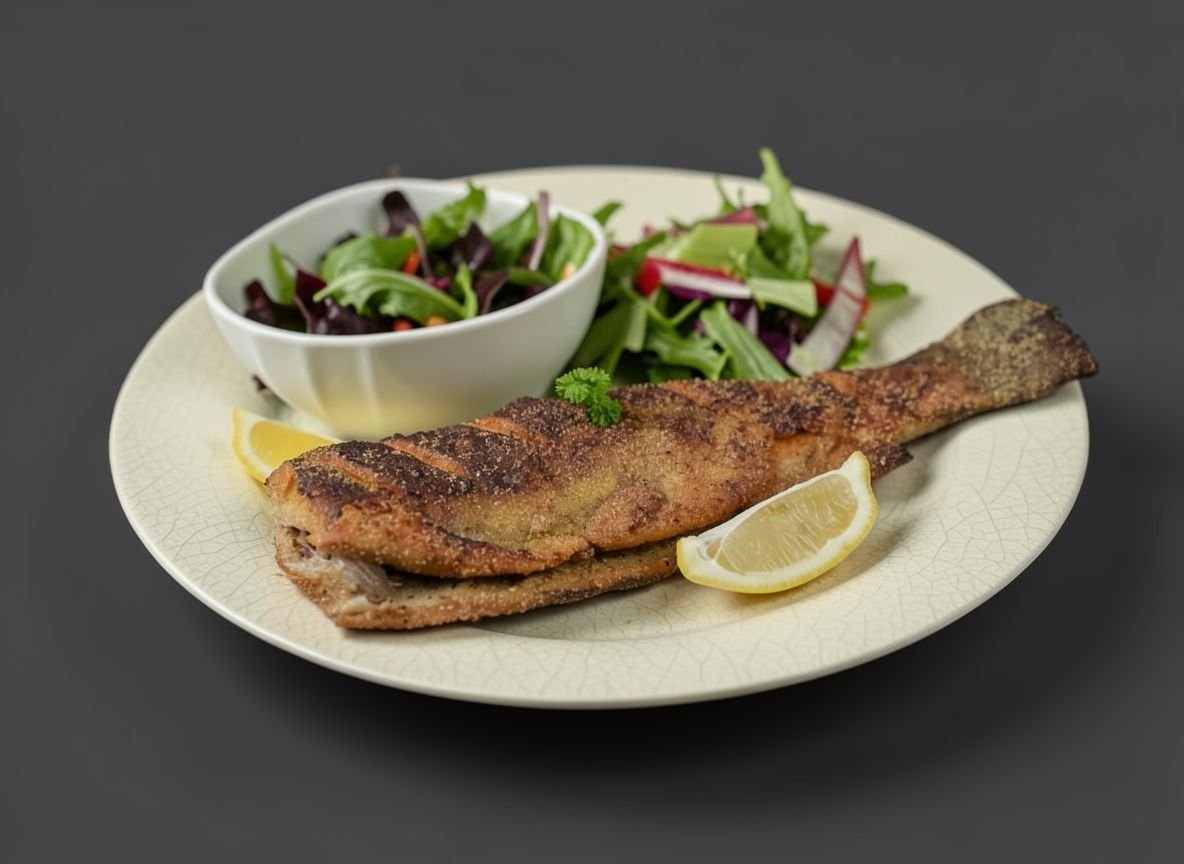 Видеорецепт из форели - Радужная форель, жаренная на сковороде