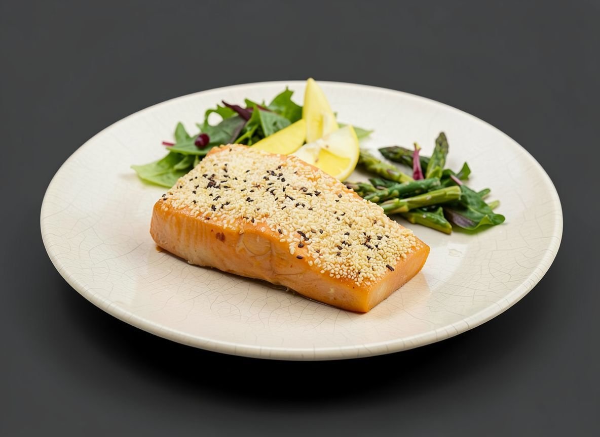 Видеорецепт из кеты - Кета в кунжутной корочке