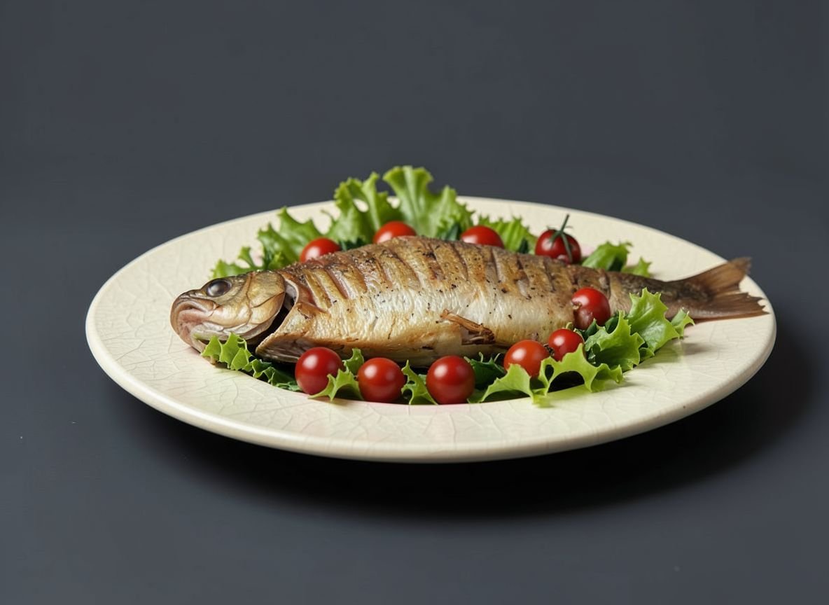 Видеорецепт из муксуна - Муксун фаршированный грибами и орехами