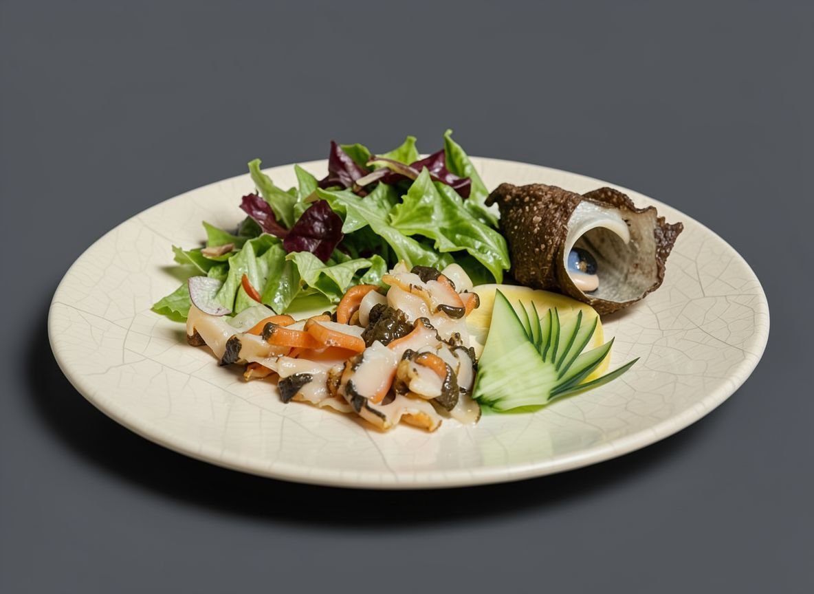 Видеорецепт из рапана - Закусочный салат с рапаном