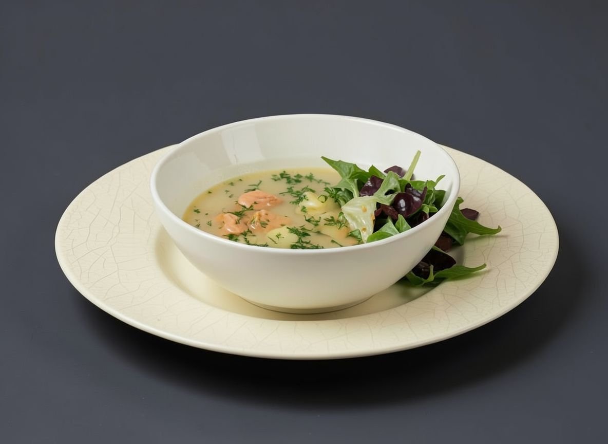 Видеорецепт из горбуши - Супчик с малосольной горбушей