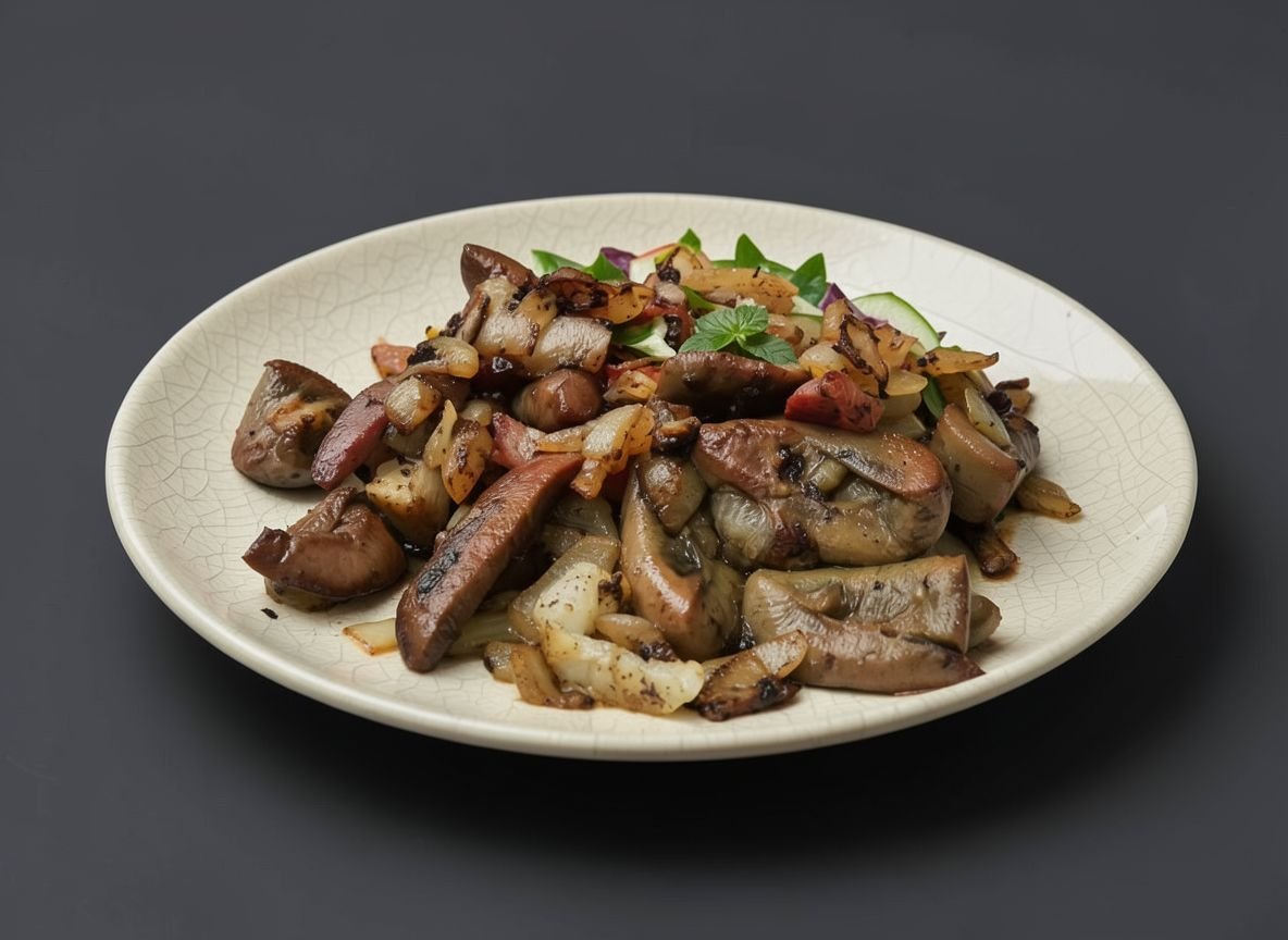 Видеорецепт из косули - Почки косули по-русски со сметаной