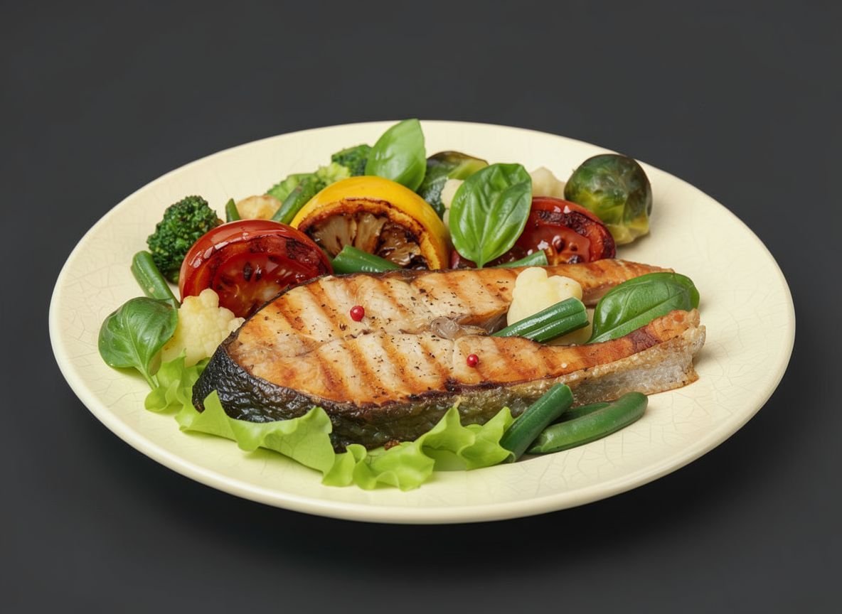 Видеорецепт из чавычи - Чавыча с овощным гарниром