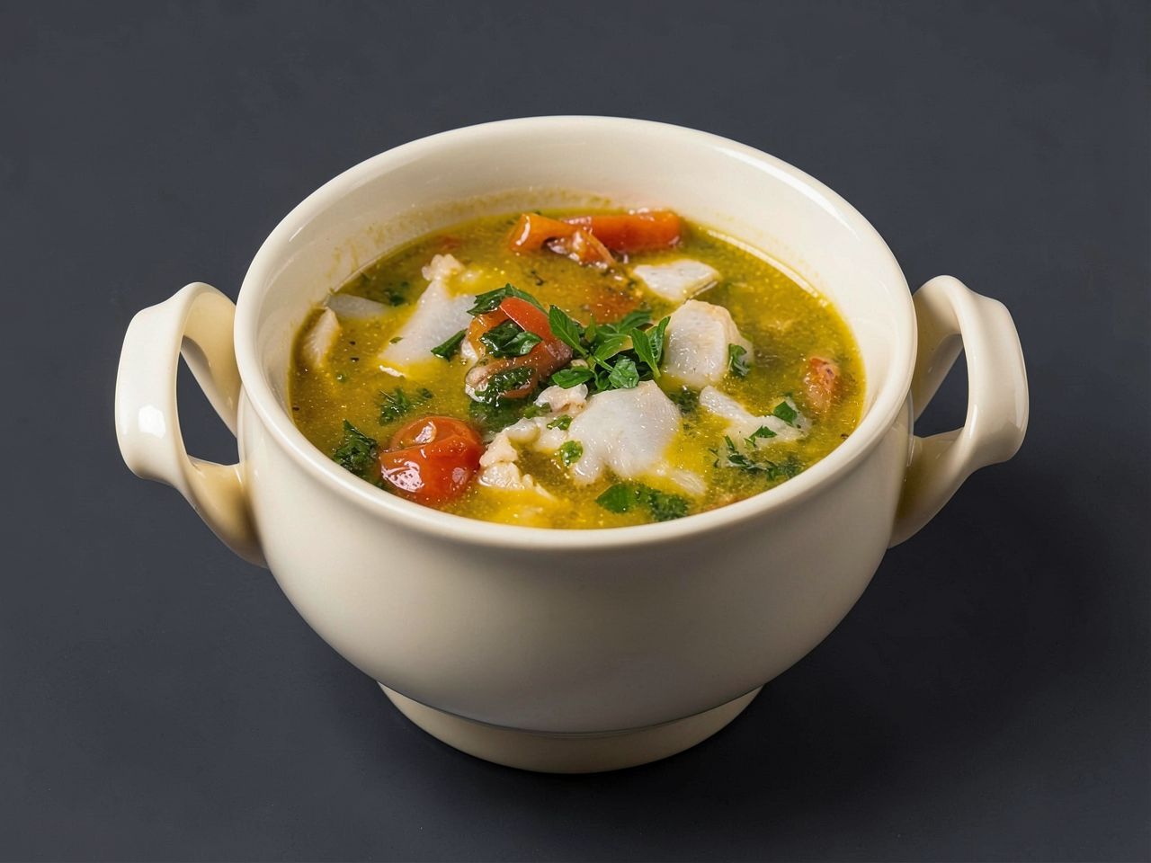 Видеорецепт из стерляди - Быстрый супчик из стерляди