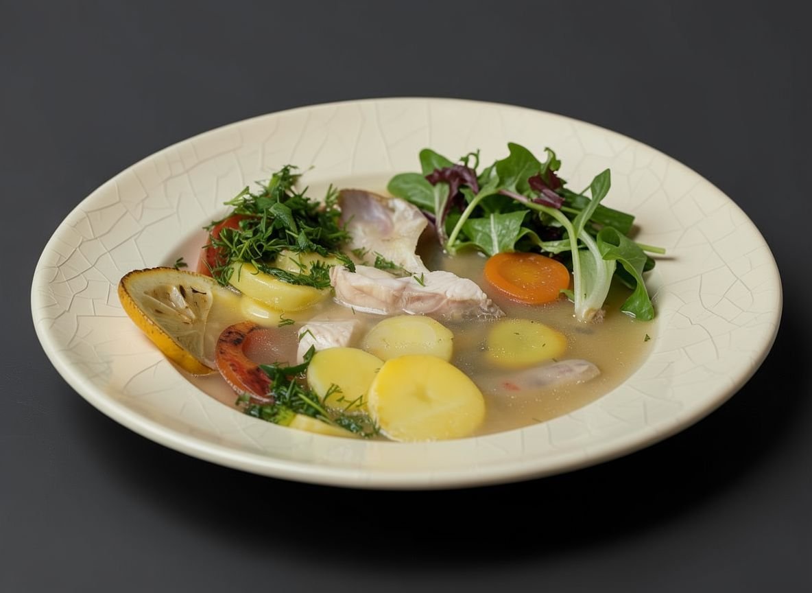 Видеорецепт из осетра - Наваристый суп из осетра