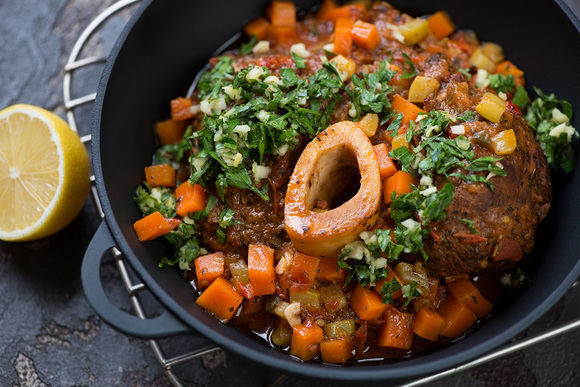 Оссобуко из северного оленя с лапшой Оссобуко из северного оленя с лапшой