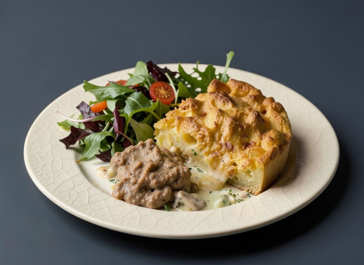 Видеорецепт из язя - Картофельный пирог с язём под соусом бешамель