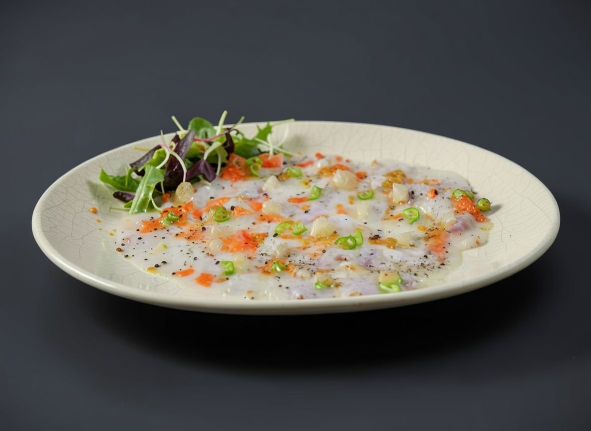 Видеорецепт из трески - Карпаччо из угольной трески