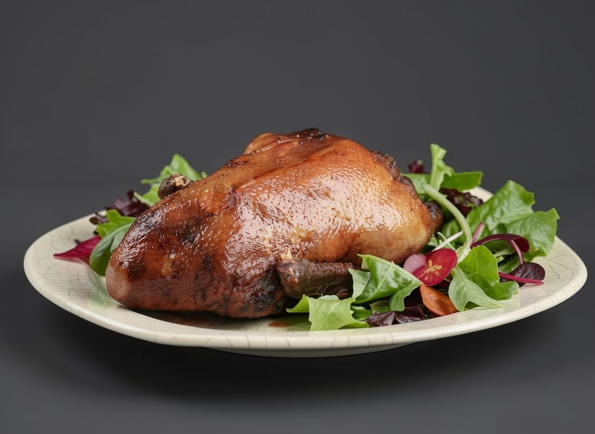 Видеорецепт из утки - Простой рецепт утки в медово-горчичной глазури