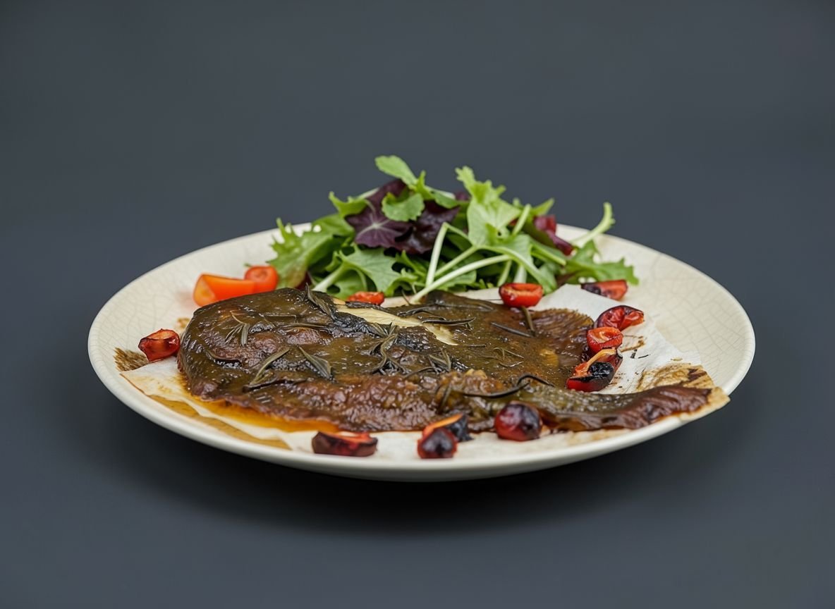 Видеорецепт из камбалы - Камбала печёная с черри