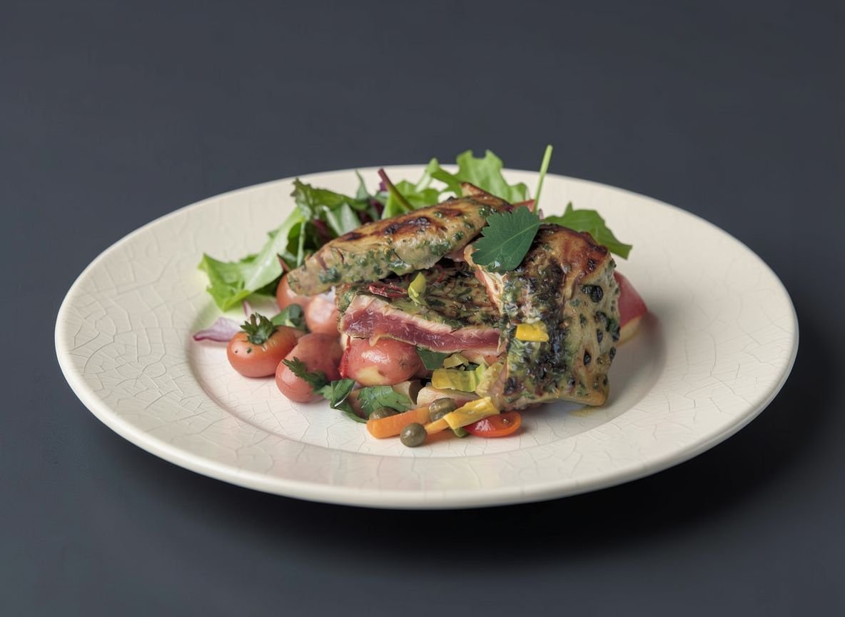 Видеорецепт из тунца - Стейк из обжаренного тунца