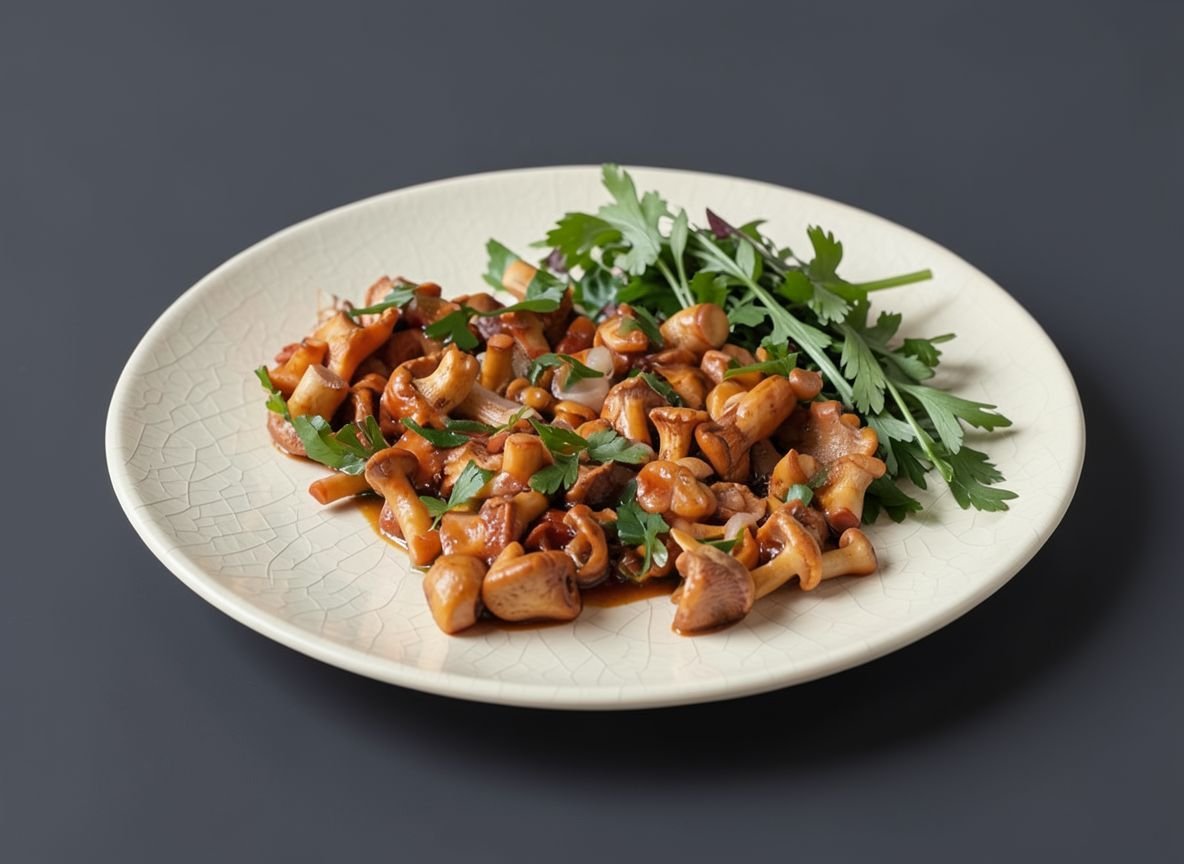 Видеорецепт из лисичек - Жареные лисички