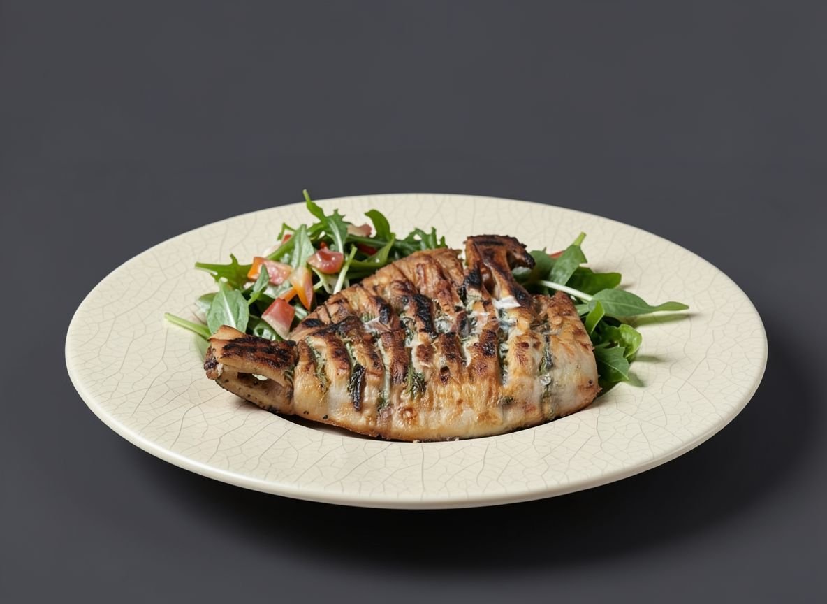 Видеорецепт из камбалы - Камбала калкан на углях