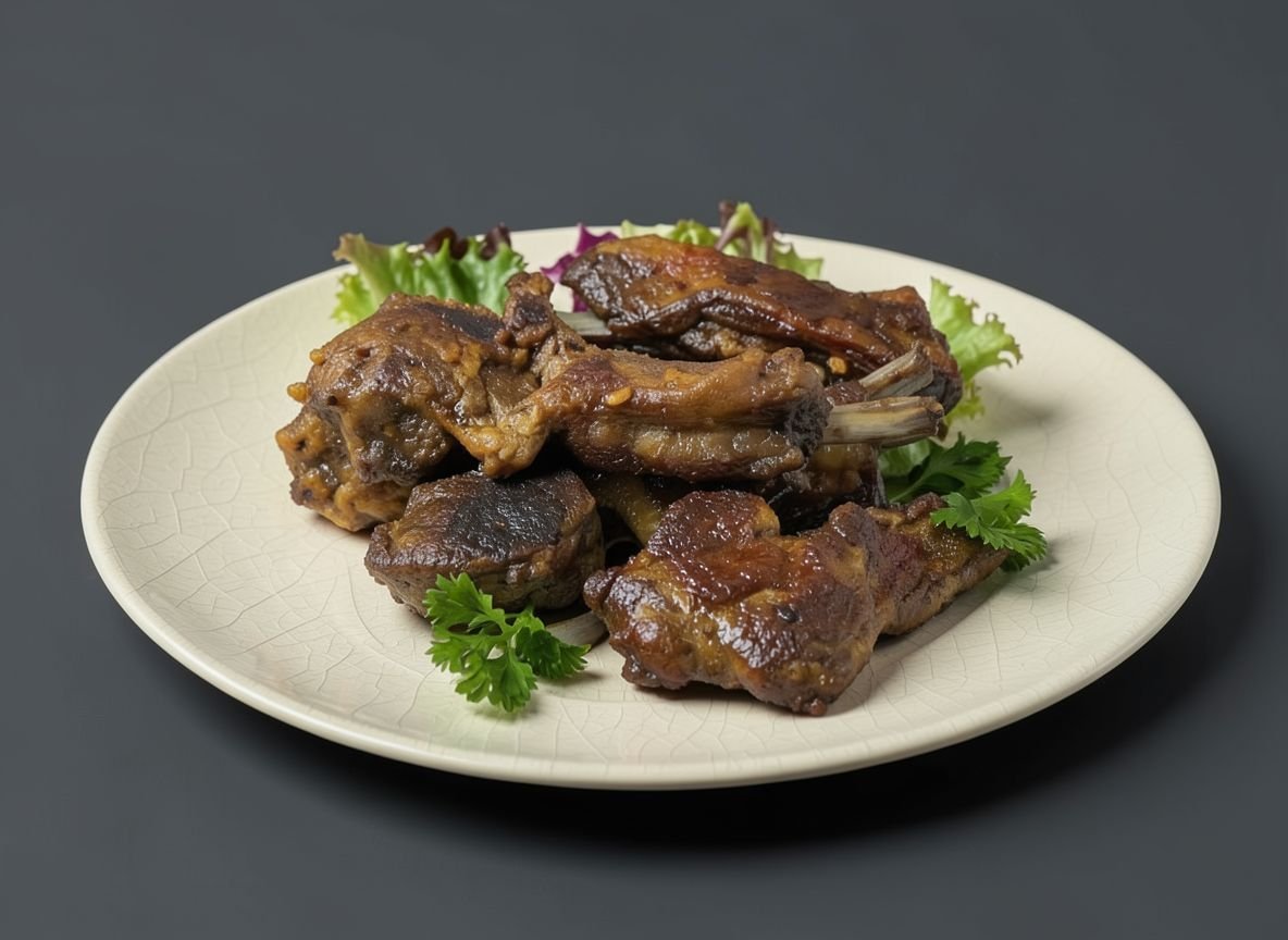 Видеорецепт из косули - Нежные запечённые рёбрышки косули